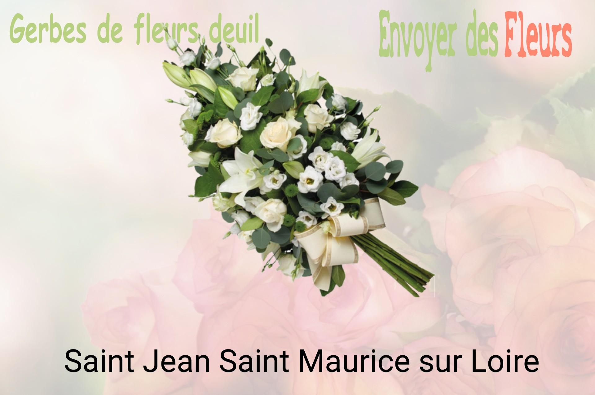 Gerbe de fleurs de deuil livrée à Saint-Jean-Saint-Maurice-sur-Loire